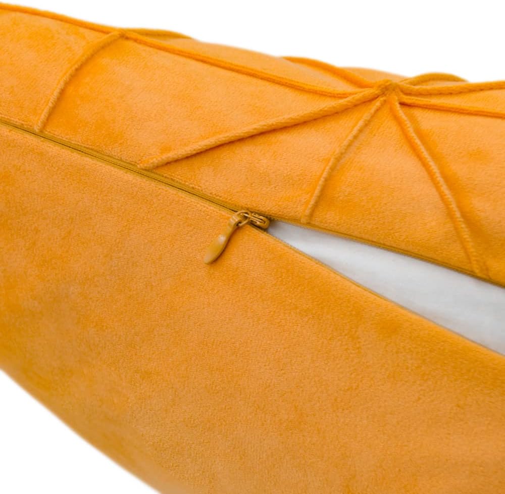 VG|yellow|Velvet Pillow Cover