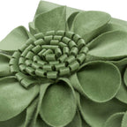 VG|green|3D Flower Throw Pillow Cover