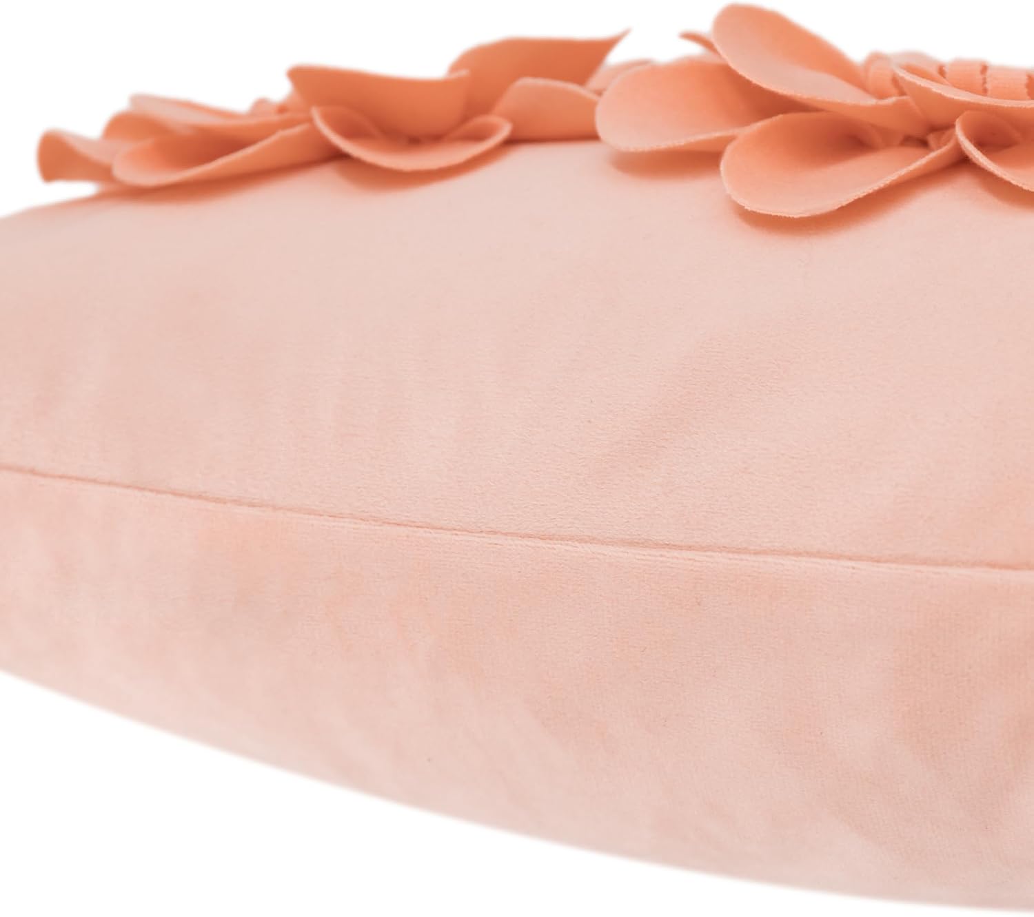 VG|peach-pink|3D Flower Throw Pillow Cover