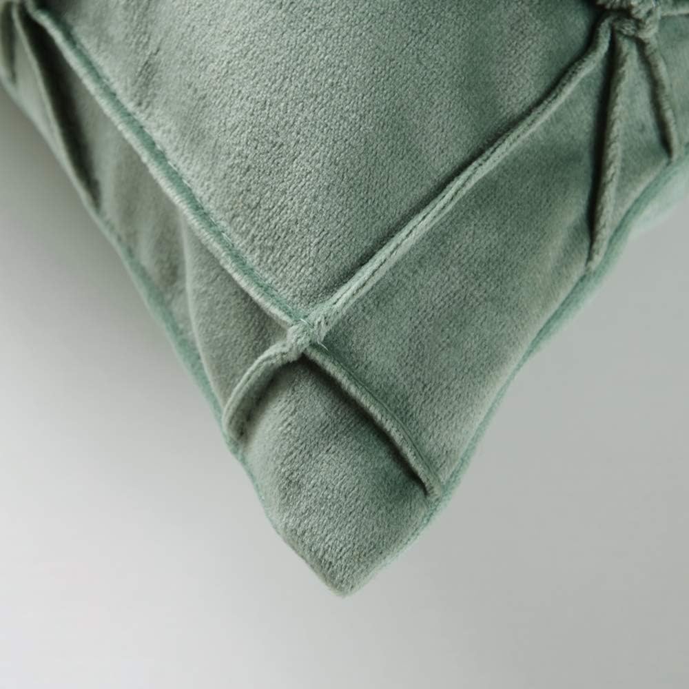 VG|sage-green|Velvet Pillow Cover