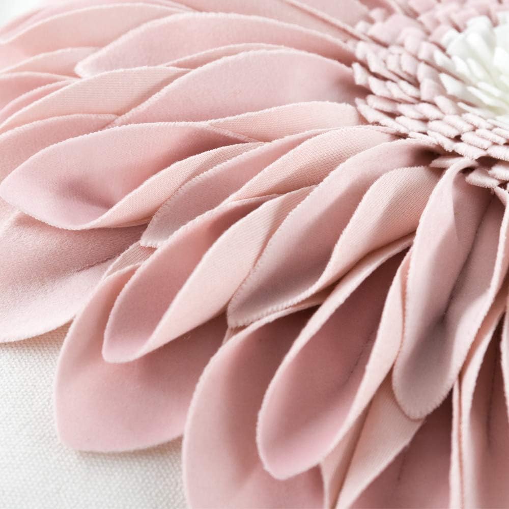 VG|pink-light-pink-white-canvas|3D Sunflowers Throw Pillow Cover Wine Red