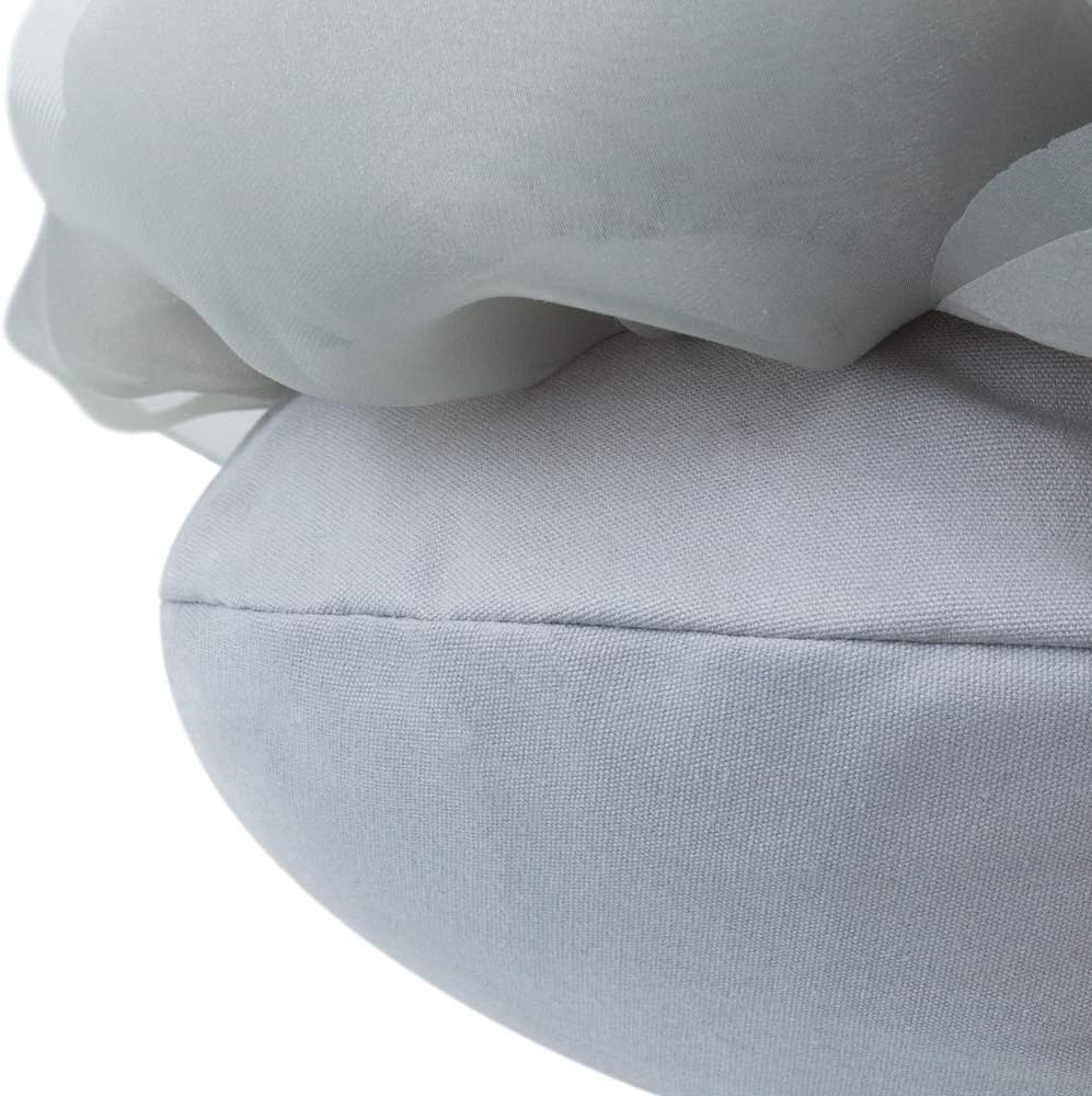 VG|gray|3D Flower Throw Pillow Cover