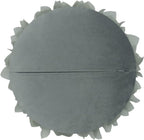 VG|gray|3D Flower Throw Pillow Cover Decorative Round Daisy Shaped Cushion Floral Pillowcase for Bed Sofa Couch Living Room