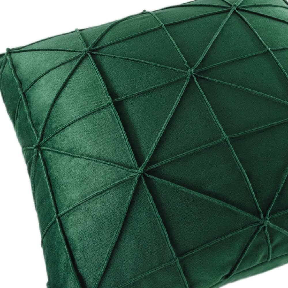 VG|dark-green|Velvet Pillow Cover