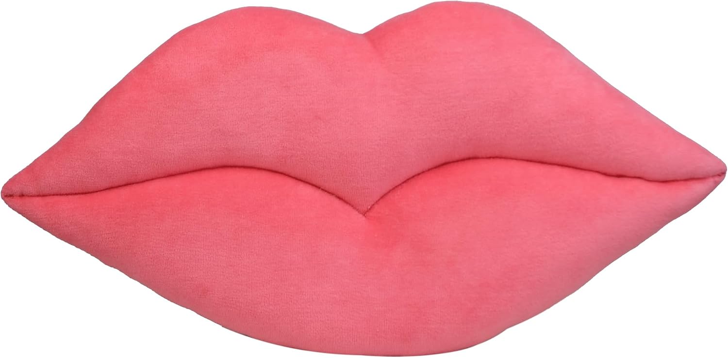 3D Lip Throw Pillow Cute Decorative Pillow Soft Cushion for Sofa Couch Bed Home Decor Girls - 11 x 18 Inches / Pink-new