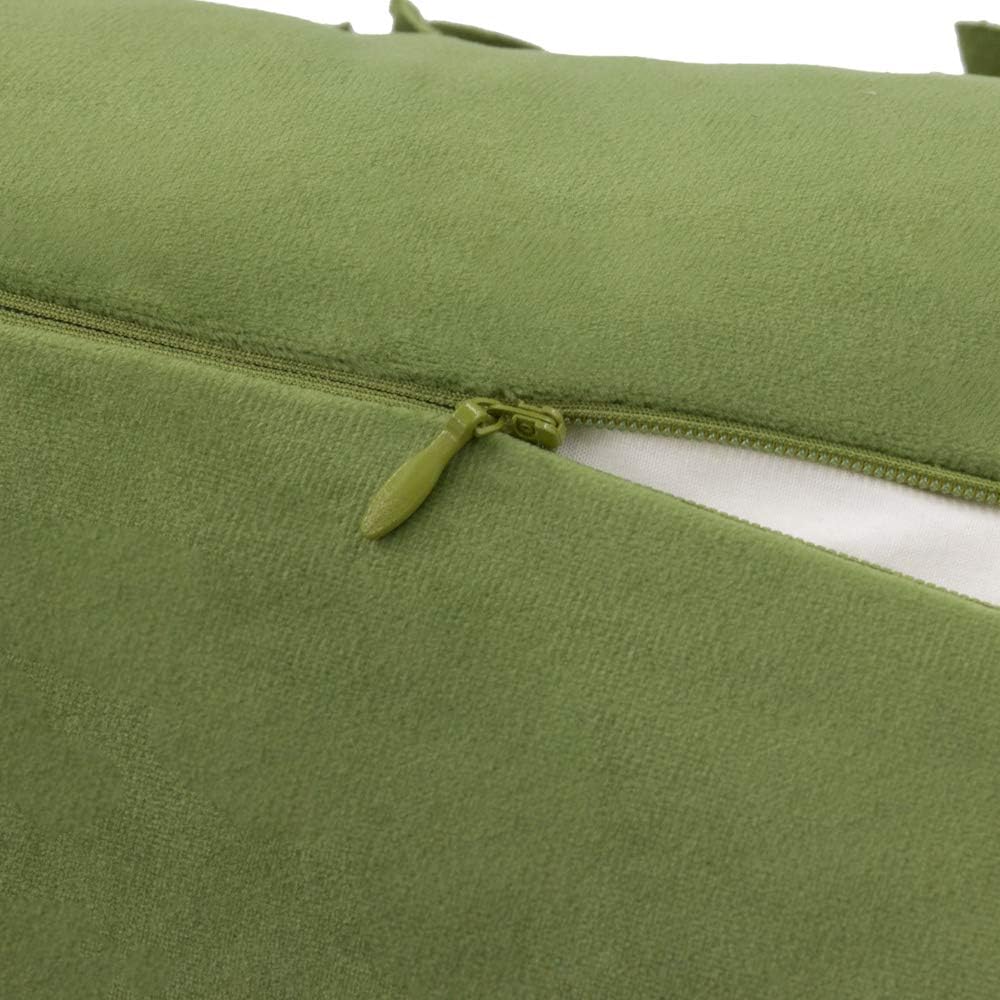 VG|green|Handmade 3D Flower Throw Pillow Cover