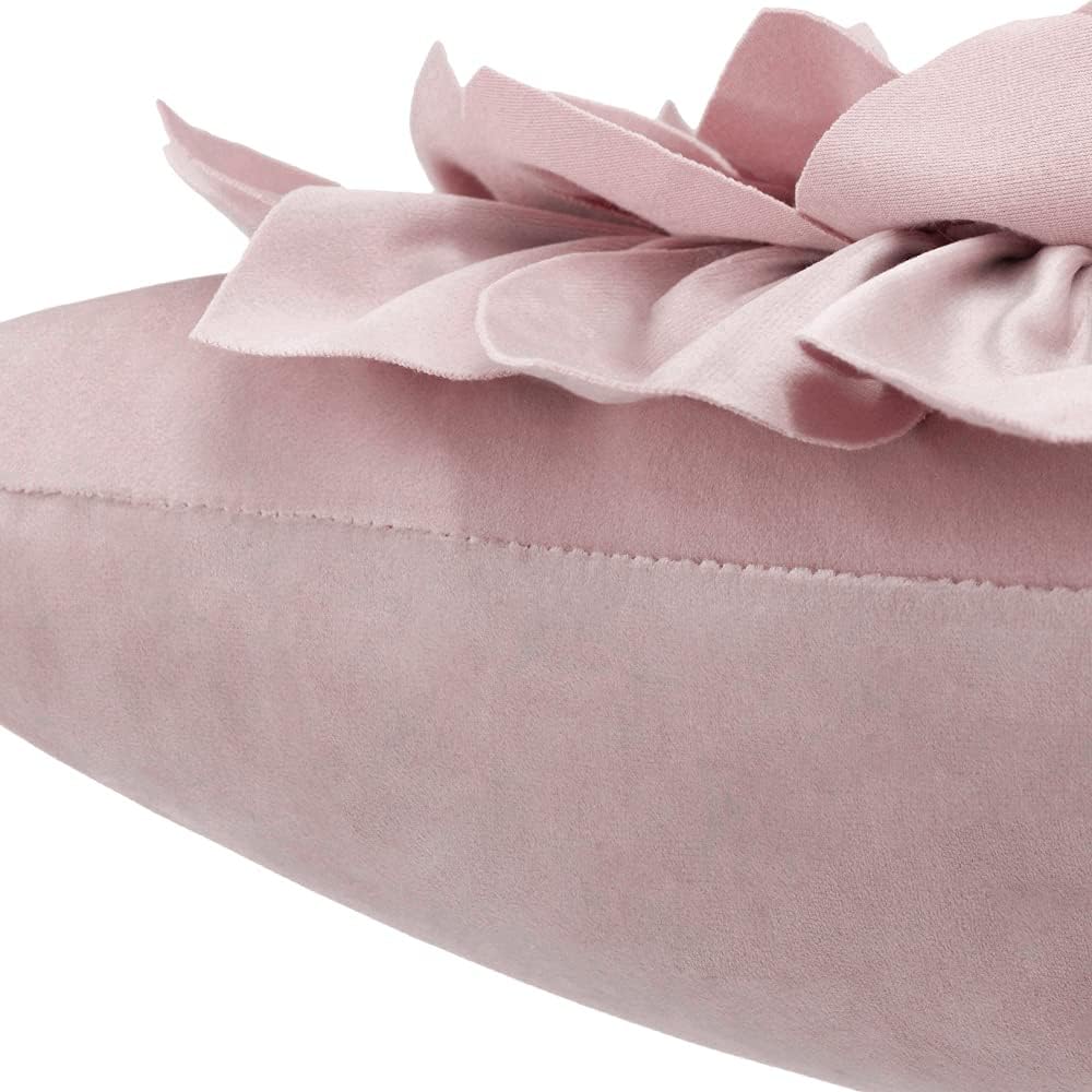 VG|rose-gold|3D Flower Throw Pillow Covers