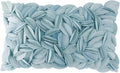 VG|light-blue-velvet|Handmade 3D Floral Throw Pillow Cover