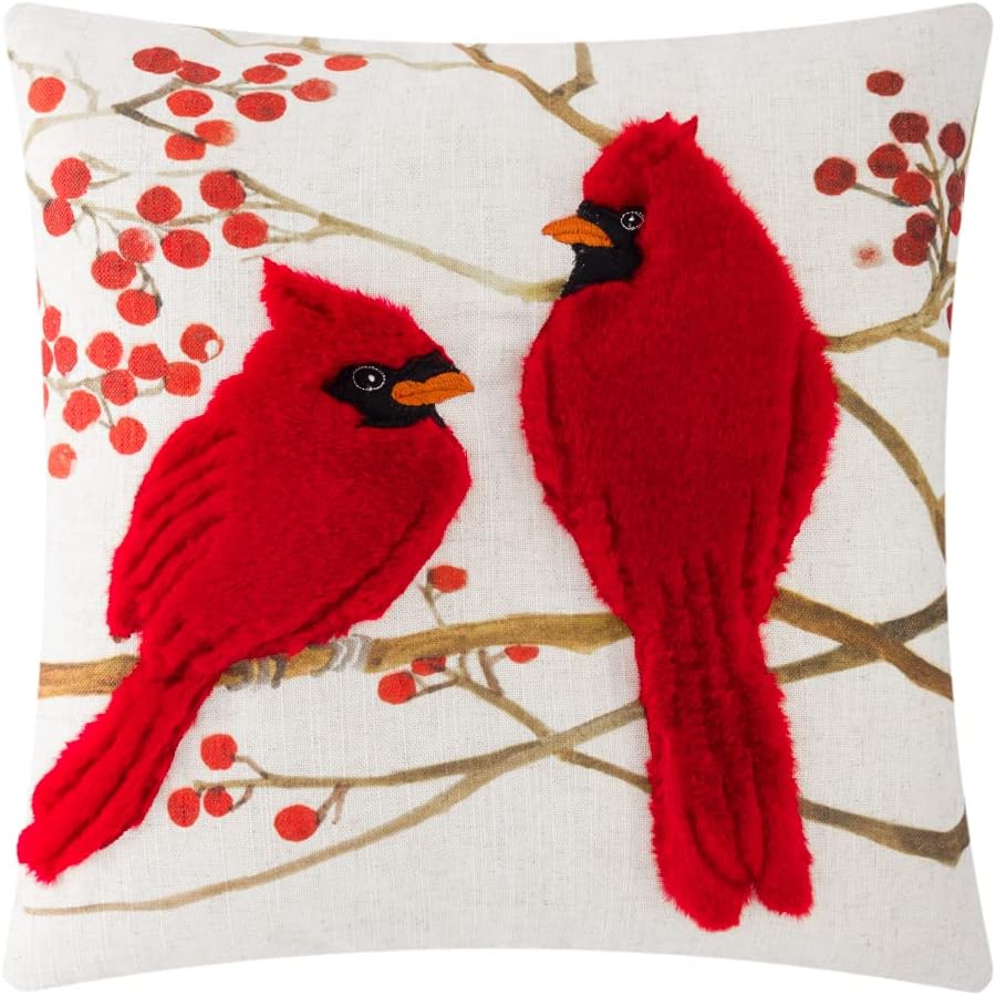 VG|pillowcase-m|Cute Birds Series Throw Pillow Cover Decorative Pillowcase Cushion Case Shell Linen Couch Bed Home Decor