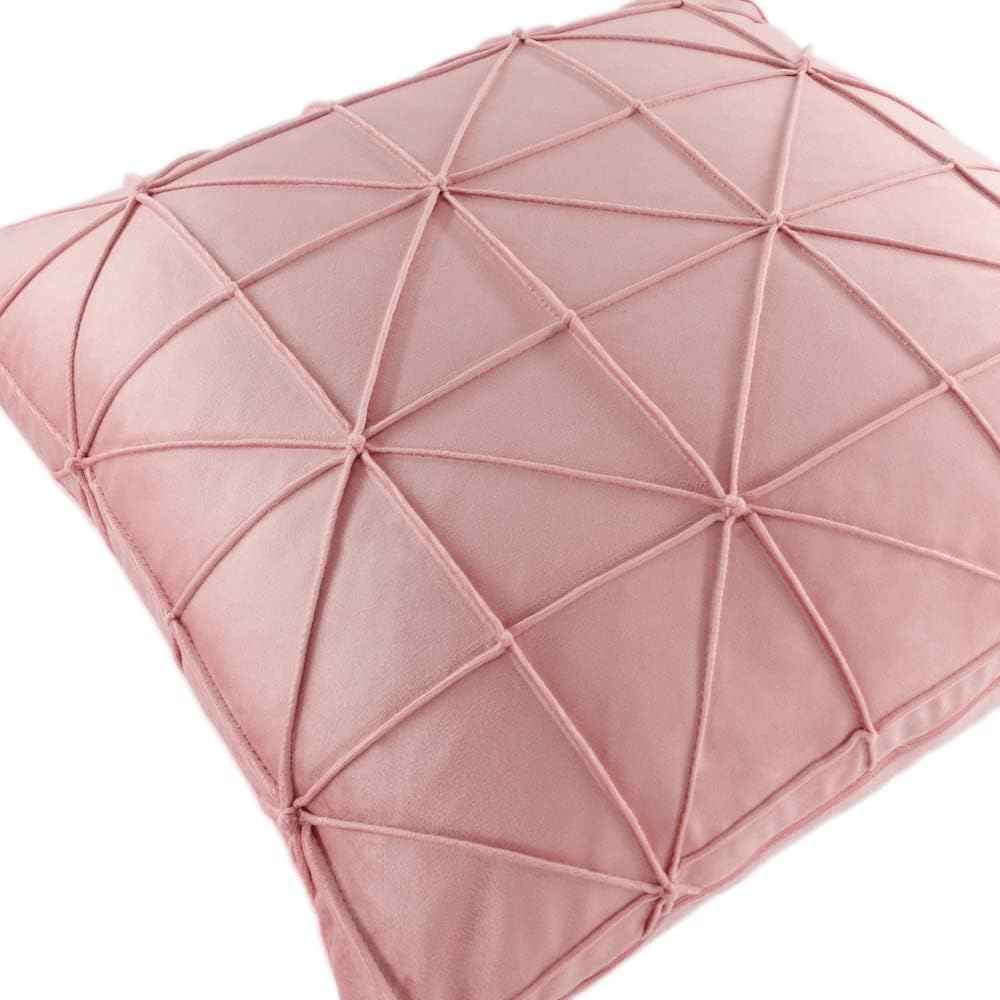 VG|grayish-pink|Velvet Pillow Cover