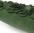 VG|grass-green-persian-velvet|Handmade 3D Floral Throw Pillow Cover