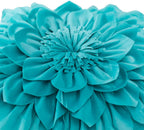 VG|teal|3D Flower Throw Pillow Covers