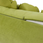 VG|green|3D Flower Throw Pillow Cover Handmade Floral Soft Velvet Lumbar Cushion for Bed Living Room Chair Couch Decor Gold