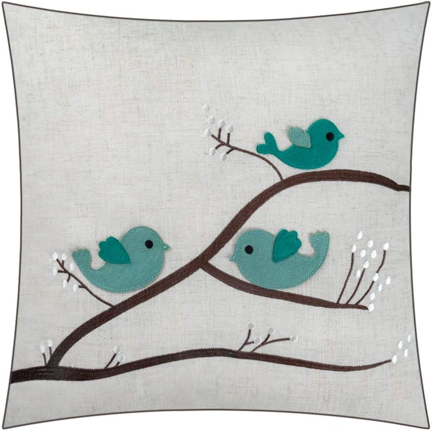 VG|b|ove irds Throw Pi ow Cover ue Green