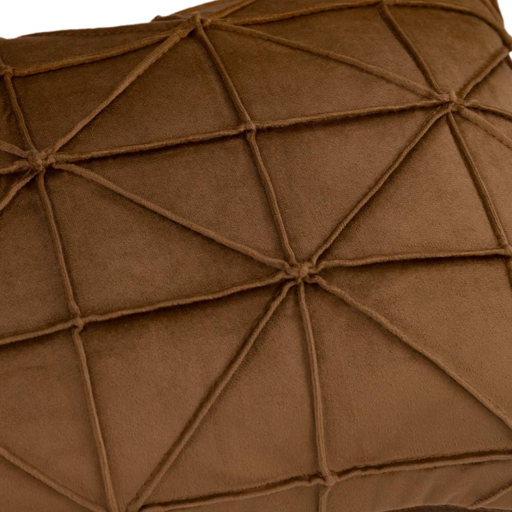 VG|rust-brown|Velvet Pillow Cover