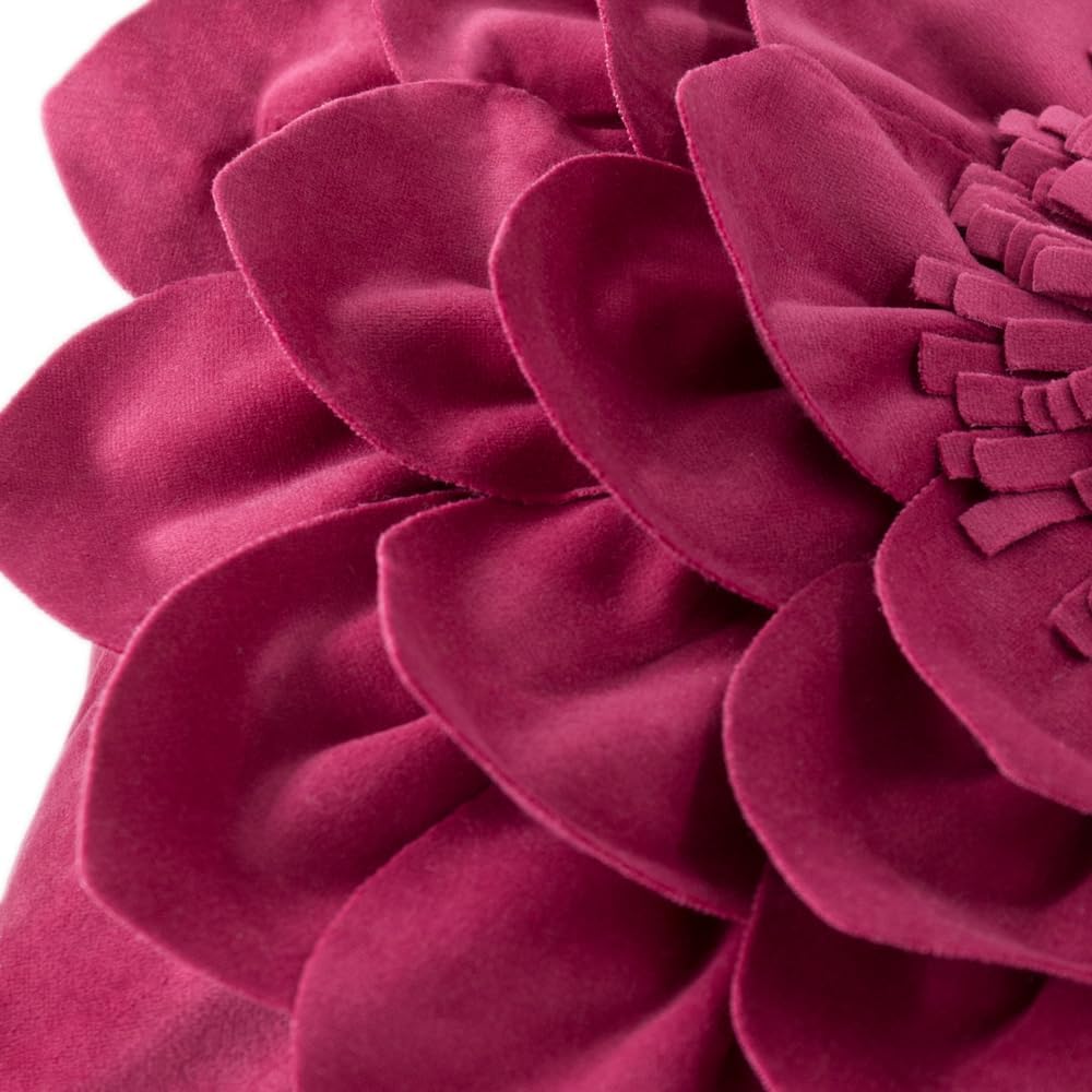 VG|rosered|3D Flower Throw Pillow Covers