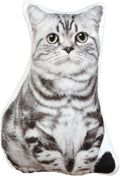 3D Animal Cat Shaped Accent Pillows Decorative Cushions Lifelike Throw Pillow Pet Creative Stuffed Plush Girls Boys Gifts Home Bed Living Room Office Farmhouse Sofa Couch Decor - Cat3