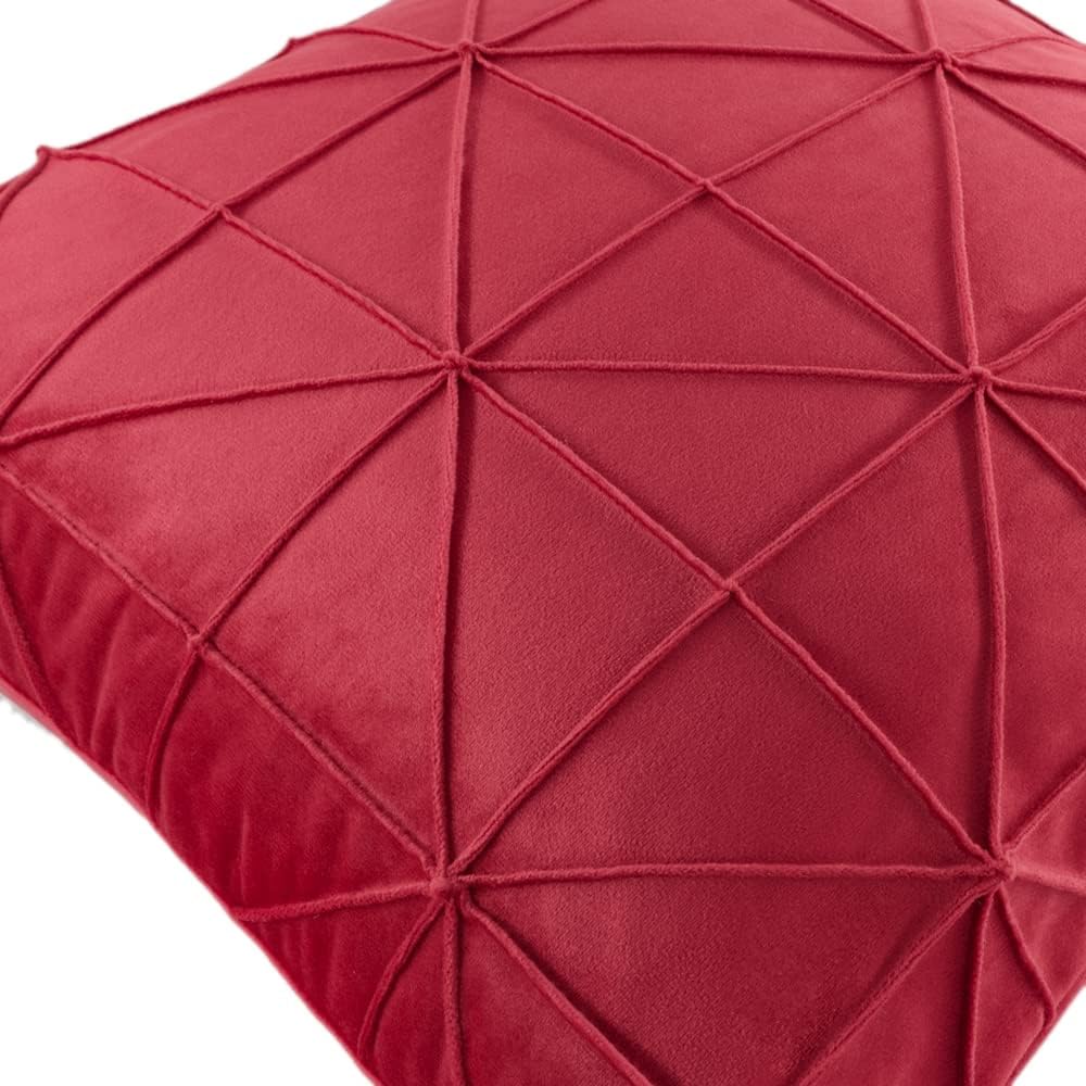 VG|red|Velvet Pillow Cover