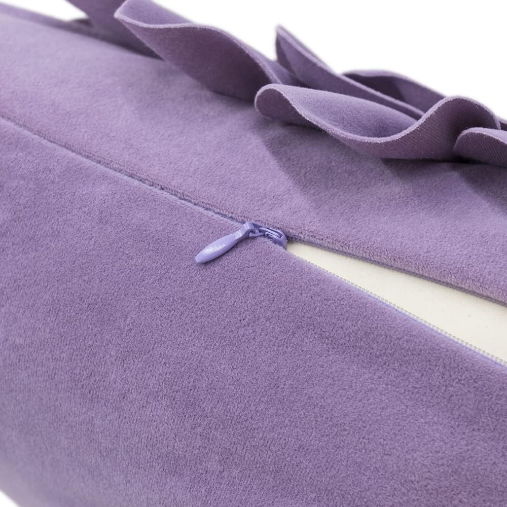 VG|purple|3D Flower Throw Pillow Covers