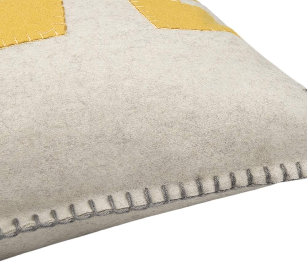 3D Sunflower Love Applique Throw Pillow Case, '', Yellow