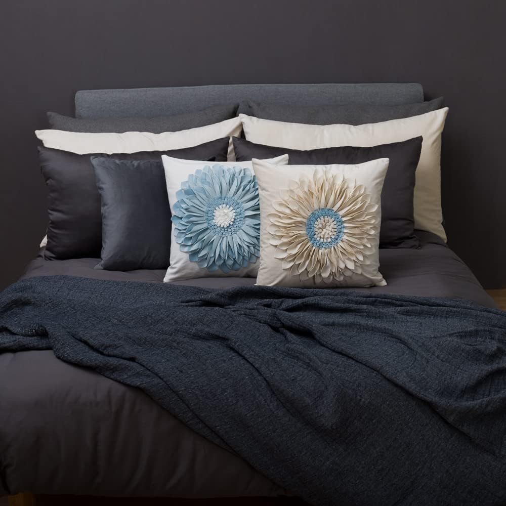 VG|white-beige|3D Sunflowers Throw Pillow Cover Wine Red