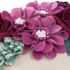 VG|hot-pink|3D Flower Throw Pillow Cover Aesthetic Decorative Floral Accent Pillow Colorful Cushion for Bed Living Room Couch Office Decor Beige Green