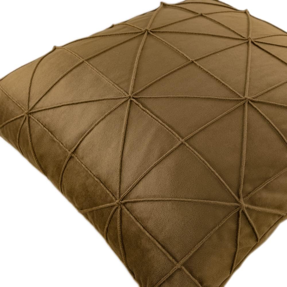 VG|rust-brown|Velvet Pillow Cover