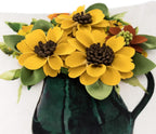VG|yellow-flowerpot|Decorative 3D Flower Throw Pillow Covers