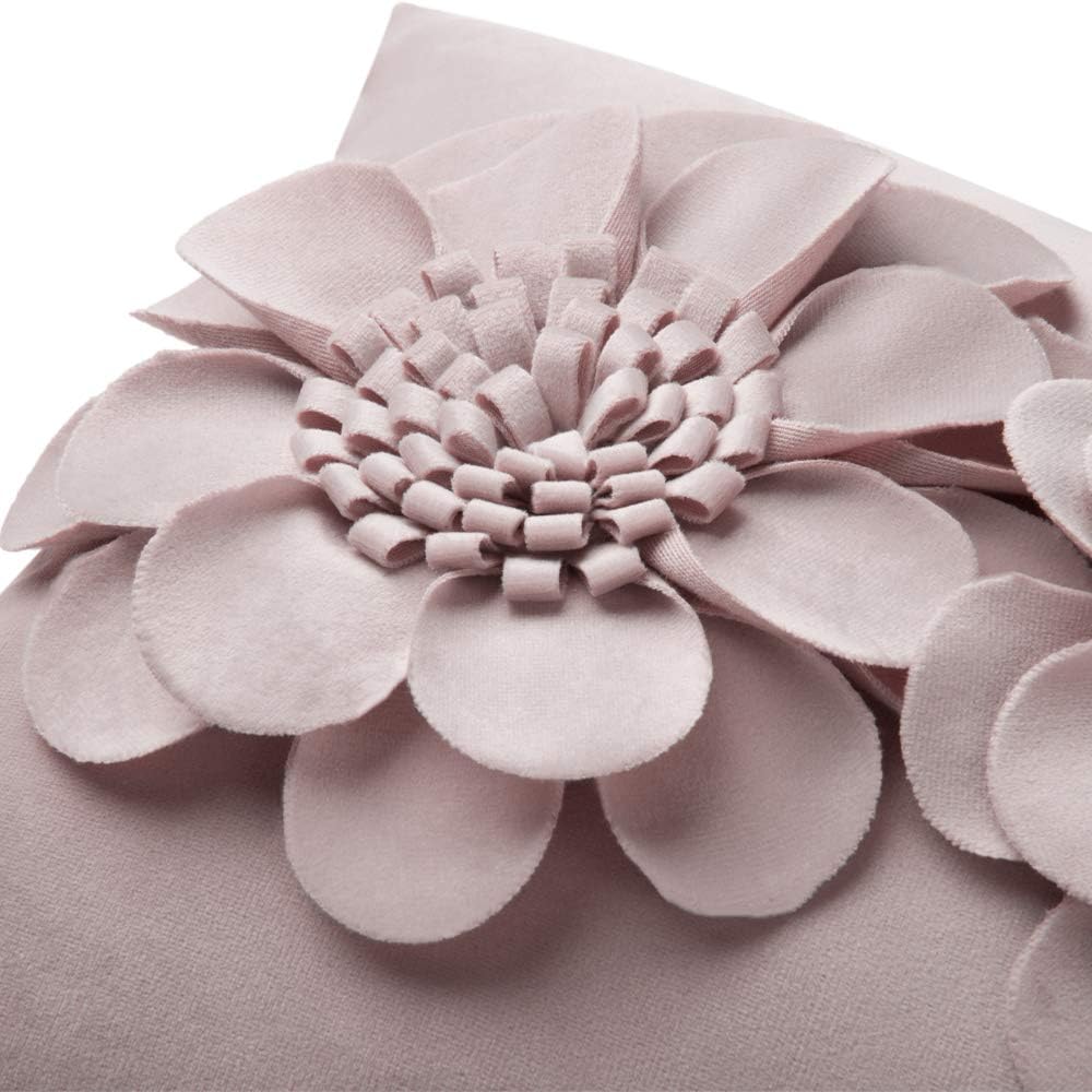 3D Flower Throw Pillow Cover