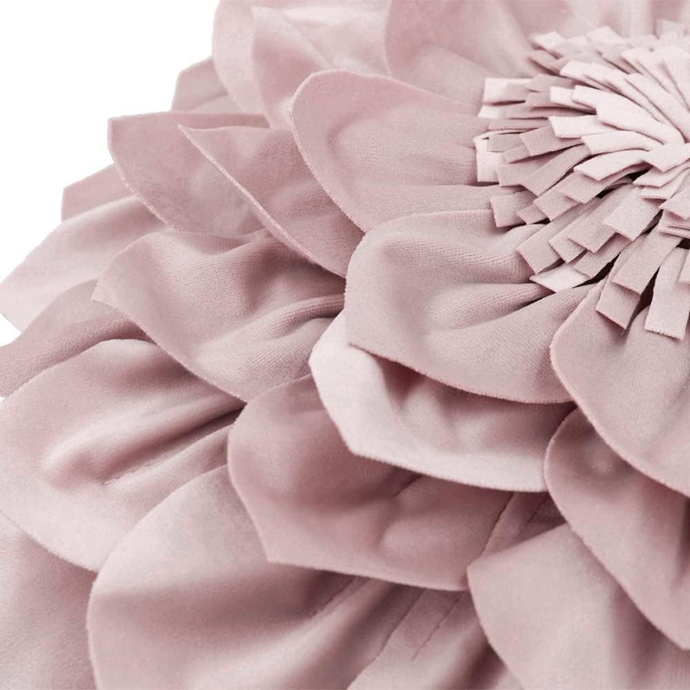 VG|rose-gold|3D Flower Throw Pillow Covers
