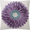 VG|purple-light-purple-beige-canvas|3D Sunflowers Throw Pillow Cover Wine Red