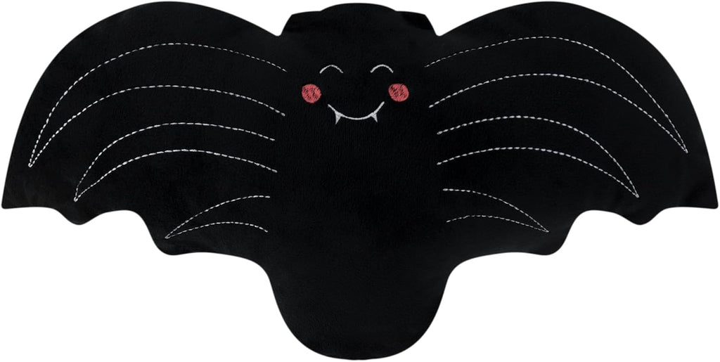 3D Black Plush Bat Throw Pillow Decorative Cushion for Halloween Sofa Couch Bedroom Party - Default Title