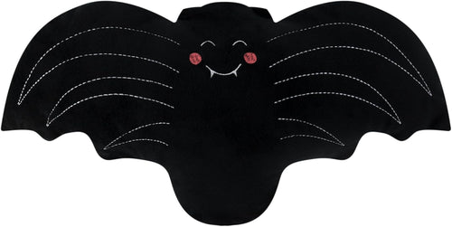 3D Black Plush Bat Throw Pillow Decorative Cushion for Halloween Sofa Couch Bedroom Party - Default Title