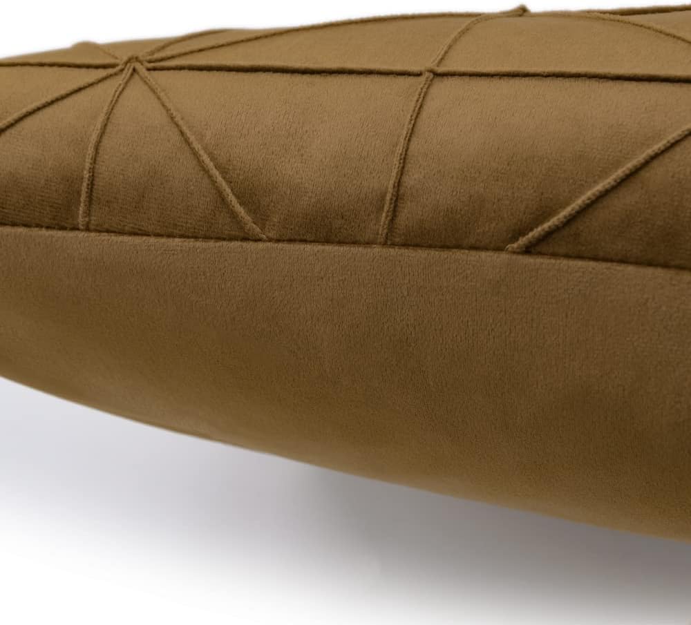 VG|rust-brown|Velvet Pillow Cover