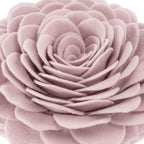 VG|coral-pink|Handmade 3D Flower Throw Pillow Round Cushion