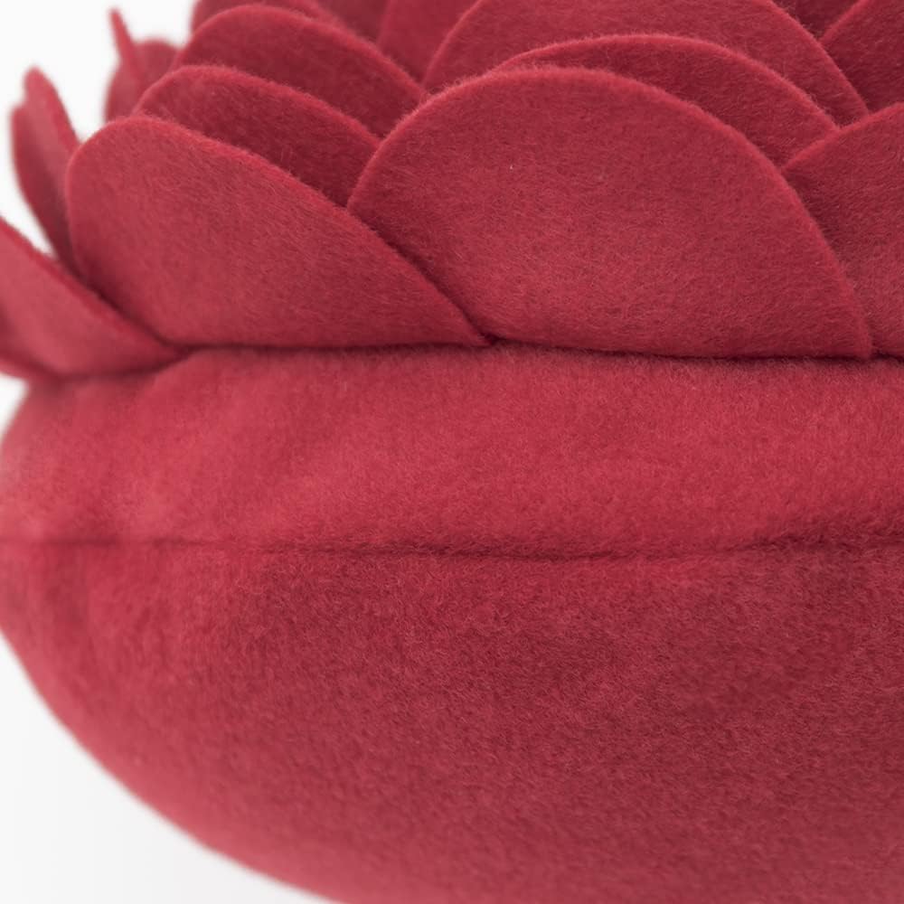 Handmade 3D Flower Throw Pillow Round Cushion