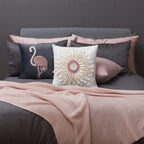 VG|white-cream-white|3D Sunflowers Throw Pillow Cover Wine Red