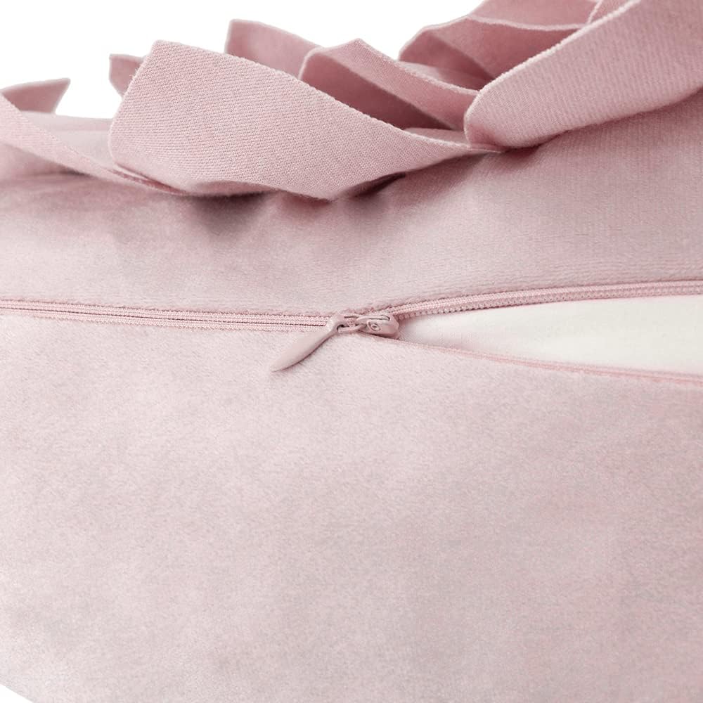 VG|rose-gold|3D Flower Throw Pillow Covers