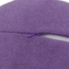 VG|purple|Handmade 3D Flower Throw Pillow Round Cushion