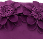 VG|purple-red|3D Flower Throw Pillow Cover