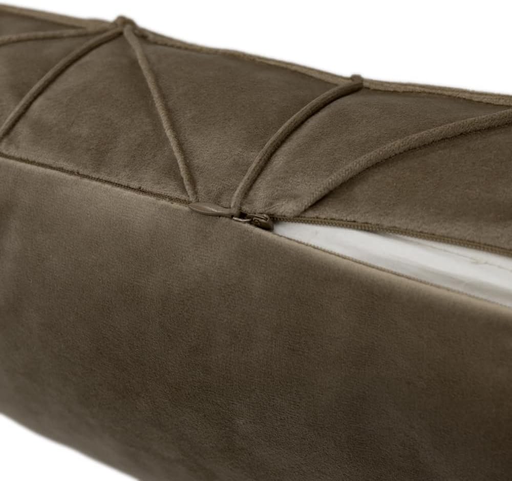 VG|dark-brown|Velvet Pillow Cover