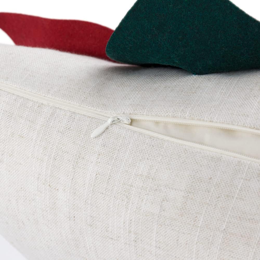 VG|red|Luxury 3D Flower Throw Pillow Cover