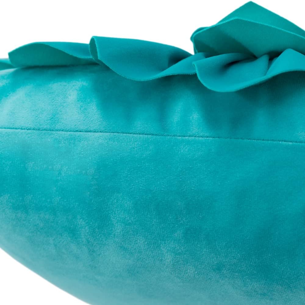 VG|teal|3D Flower Throw Pillow Covers