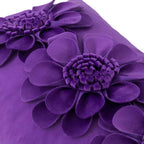 VG|bright-violet|3D Flower Throw Pillow Cover