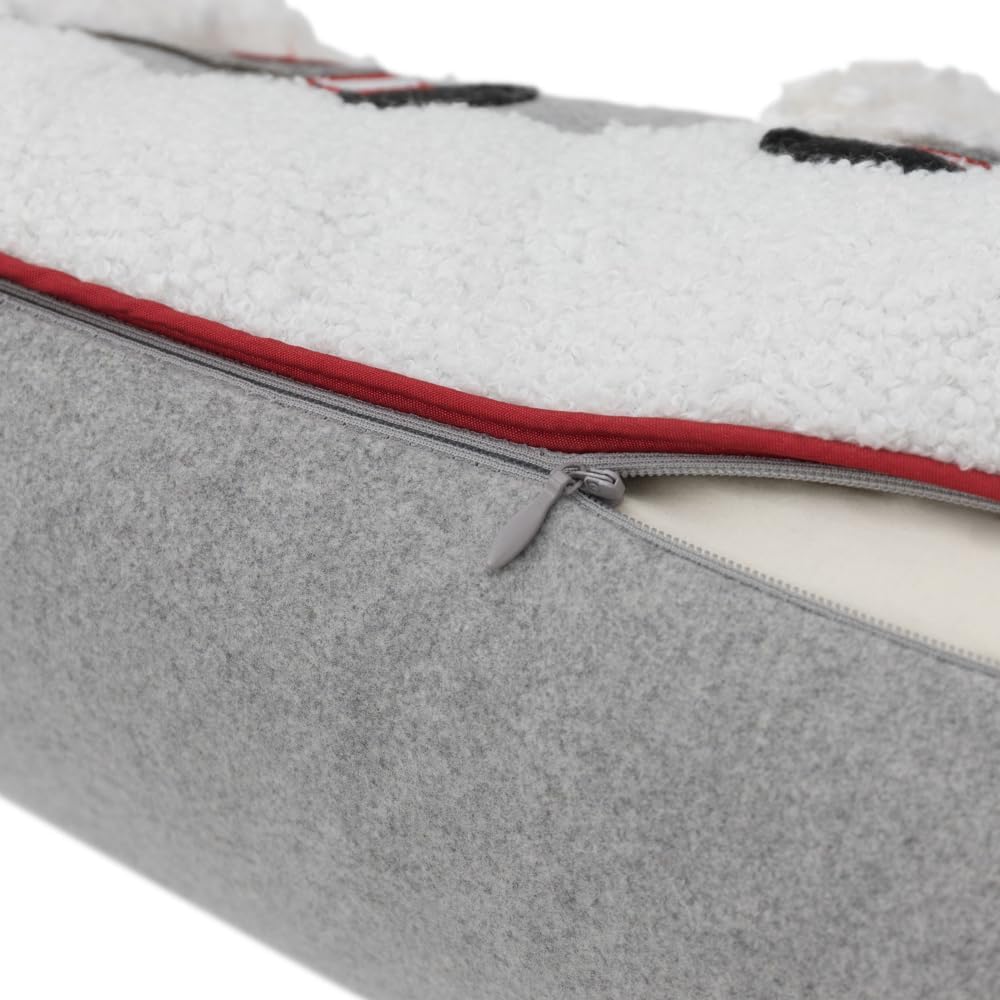 VG|grey-santa|Christmas Decorative Accent Throw Pillow Case Cushion Cover for Sofa Couch Chair