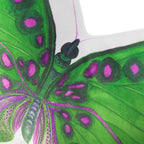VG|green|3D Butterfly Throw Pillow, Hot Pink