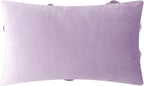 VG|purple|3D Flower Throw Pillow Cover Handmade Floral Soft Velvet Lumbar Cushion for Bed Living Room Chair Couch Decor Gold