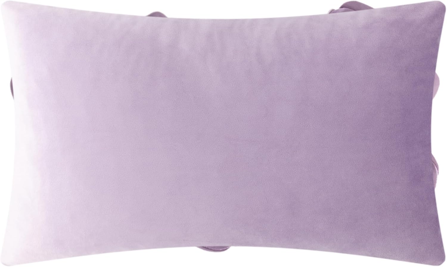 VG|purple|3D Flower Throw Pillow Cover Handmade Floral Soft Velvet Lumbar Cushion for Bed Living Room Chair Couch Decor Gold