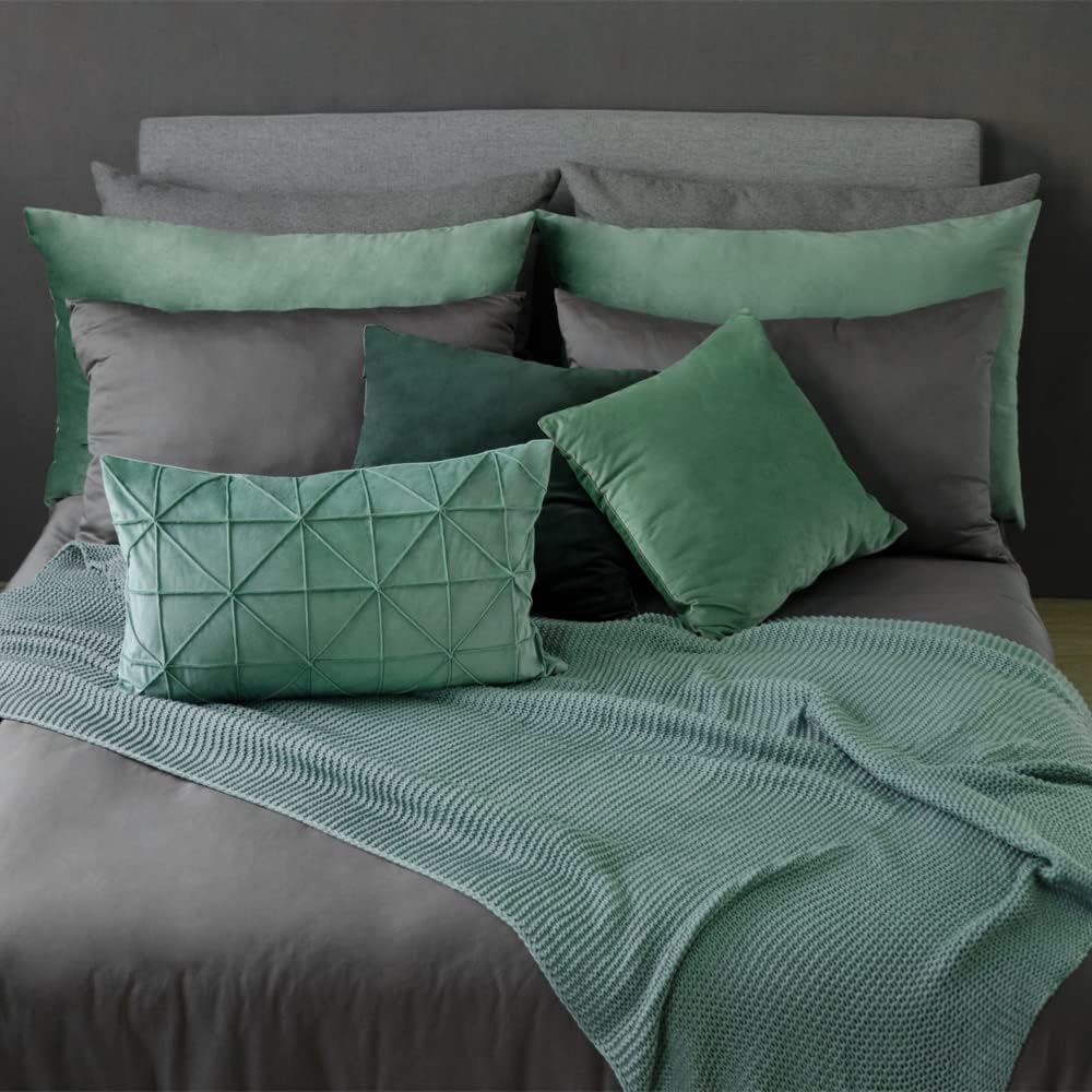 VG|sage-green|Velvet Pillow Cover