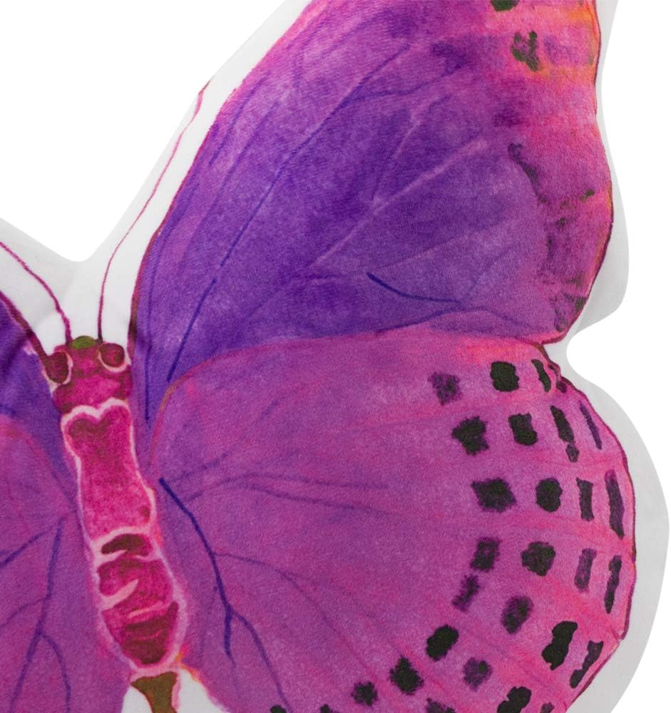 VG|rose-red|3D Butterfly Throw Pillow, Hot Pink